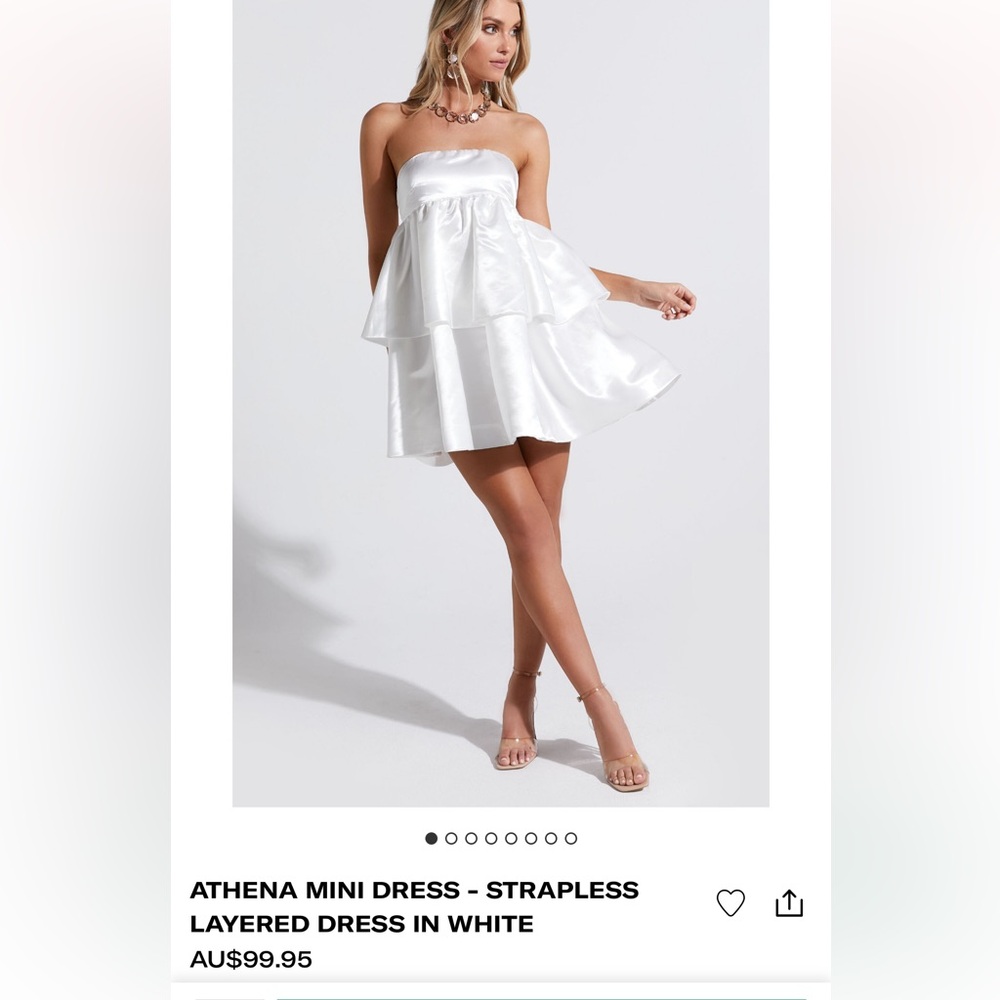 Showpo Athena Mini Dress Strapless - NWT!!